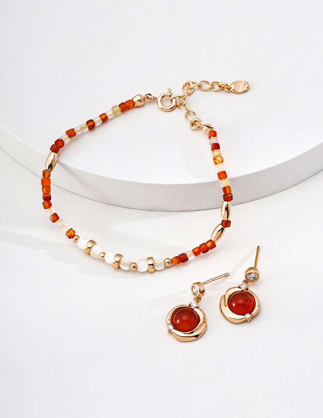 Vintage Gold S925 Silver Earrings