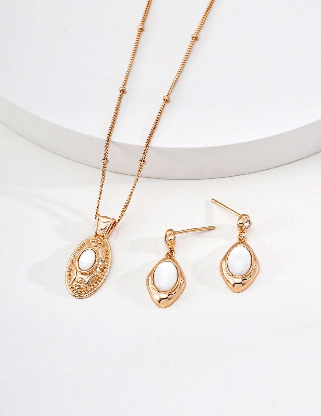 Vintage Gold S925 Silver Earrings