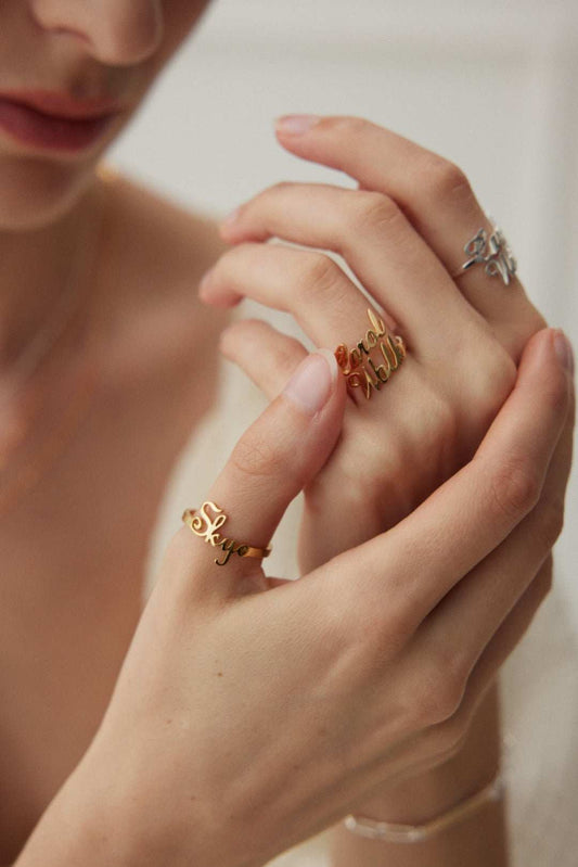 Personalized Zodiac Silver Ring