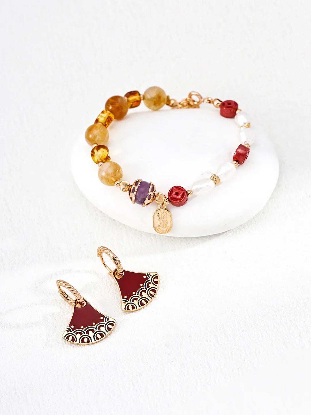 S925 silver amethyst fortune bracelet