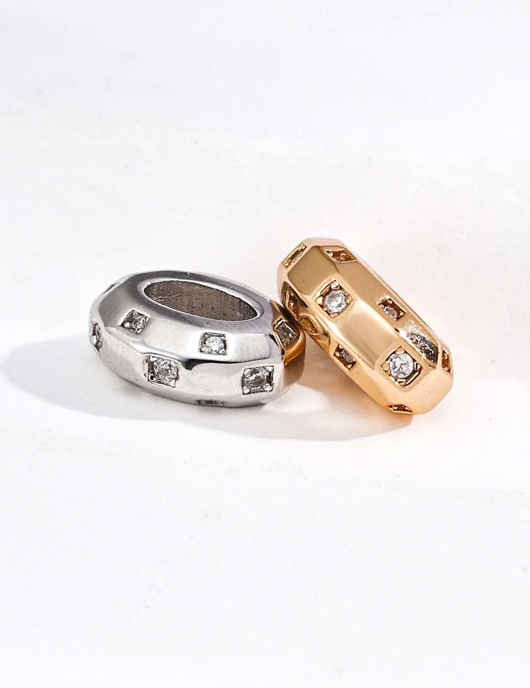 Minimalist Geometric Zircon Pendant