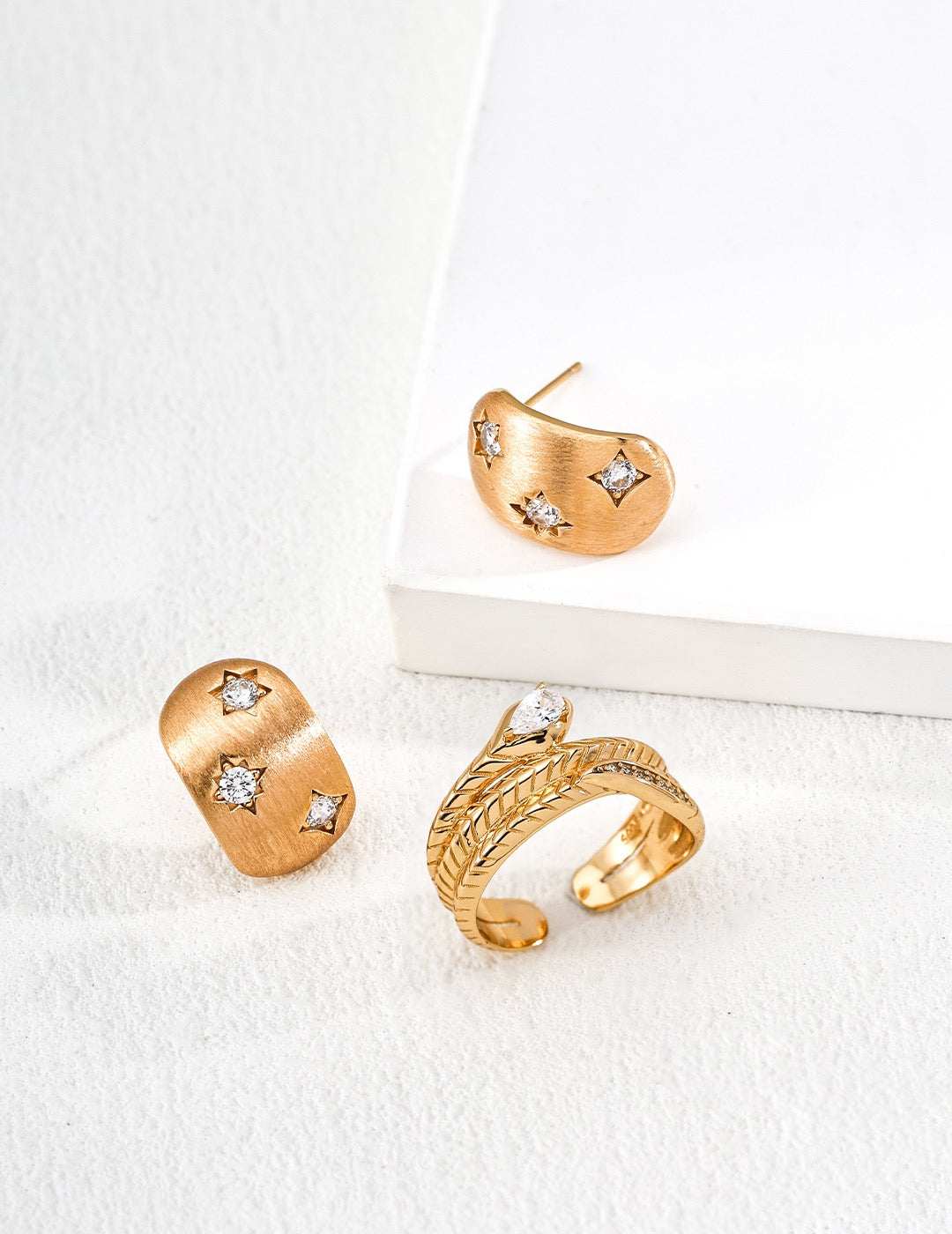 S925 silver snake serpentine design silver ring