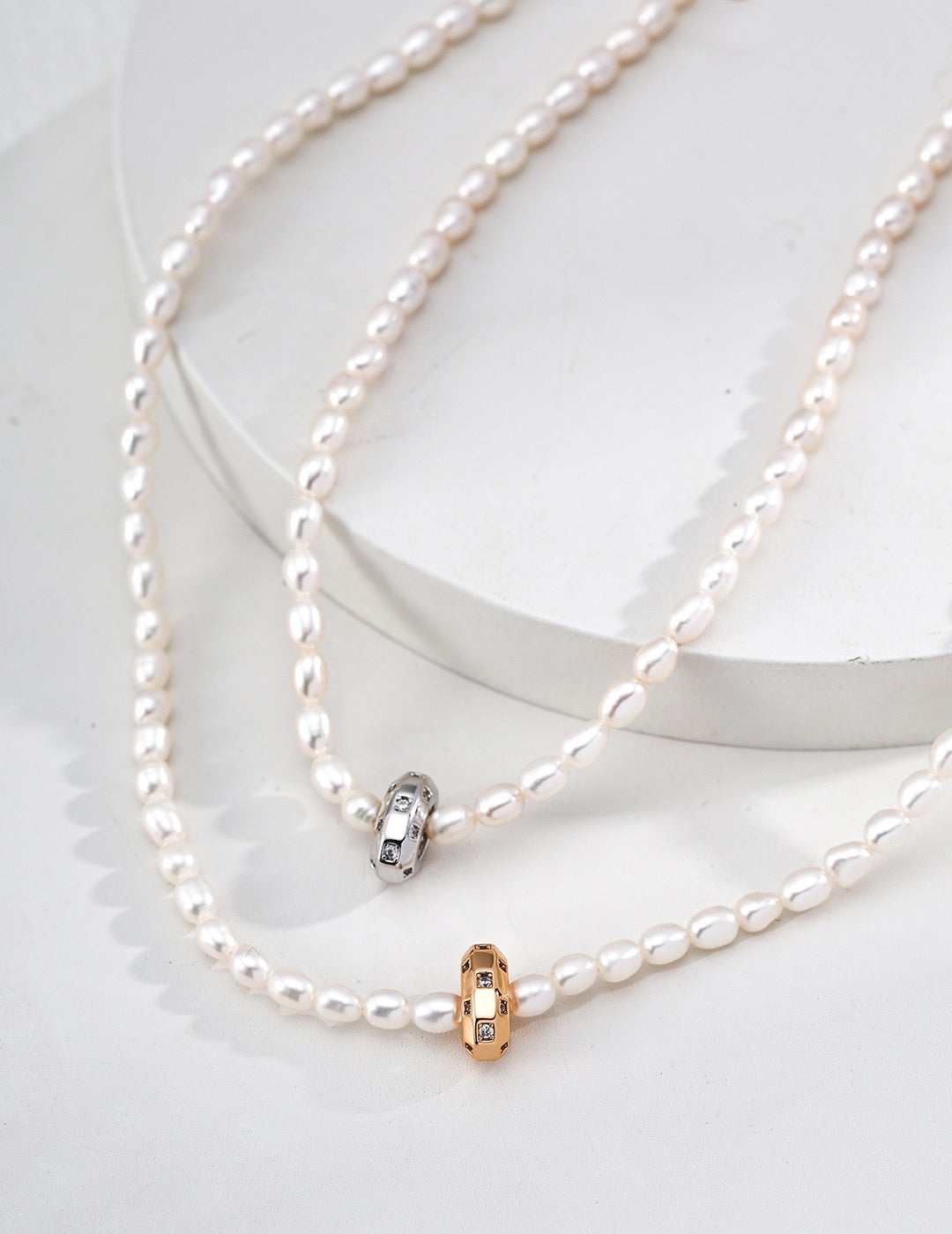 Minimalist Geometric Zircon Pendant