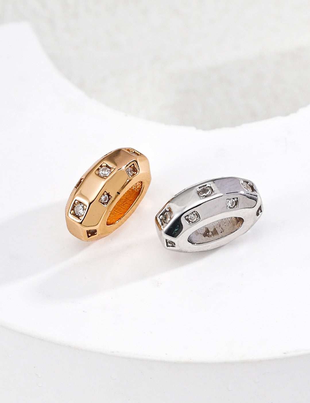 Minimalist Geometric Zircon Pendant