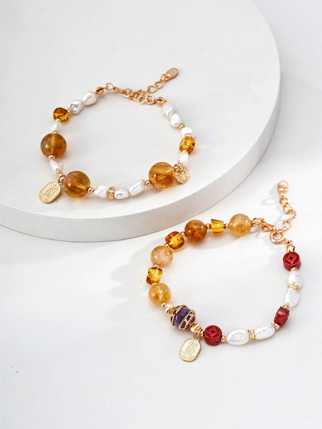 Glücksarmband aus 925er Silber mit Amethyst