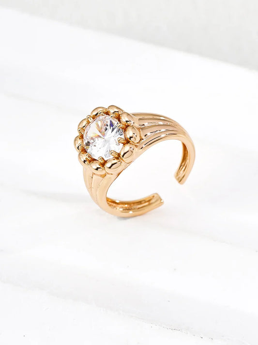 S925 silver geometric ring