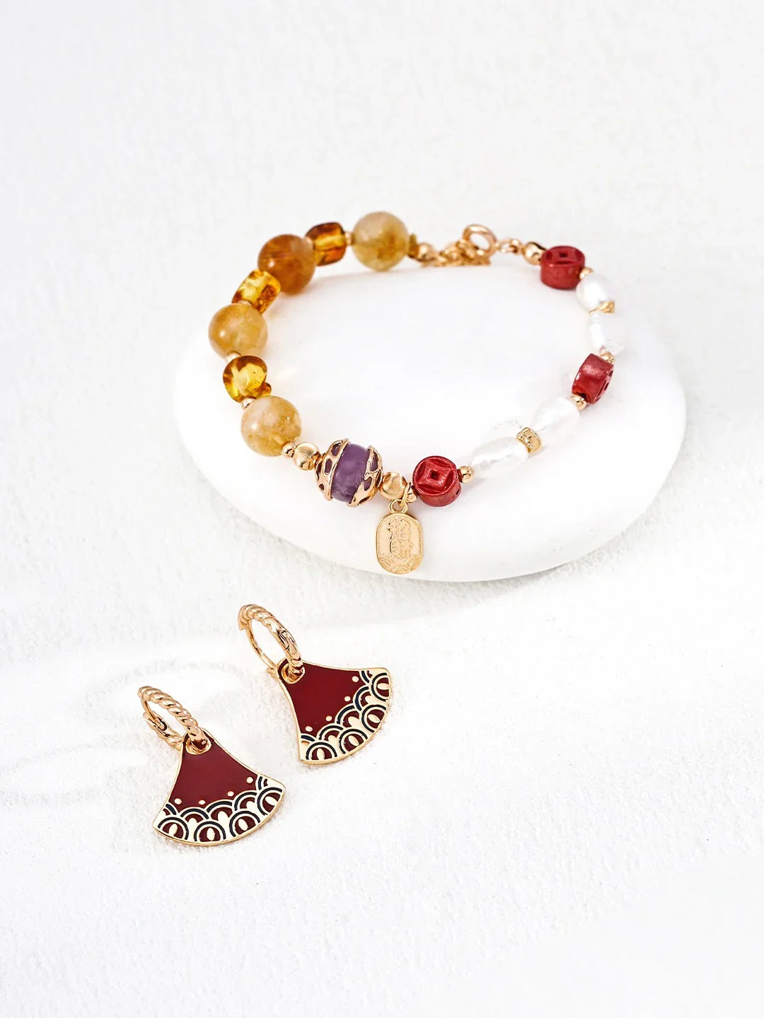 Glücksarmband aus 925er Silber mit Amethyst