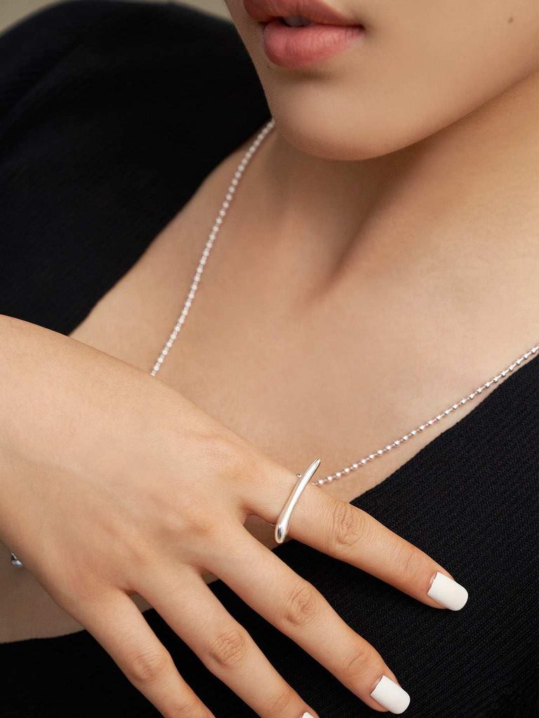 2016 New Original Liquid Flow Silver Ring | Water-Inspired