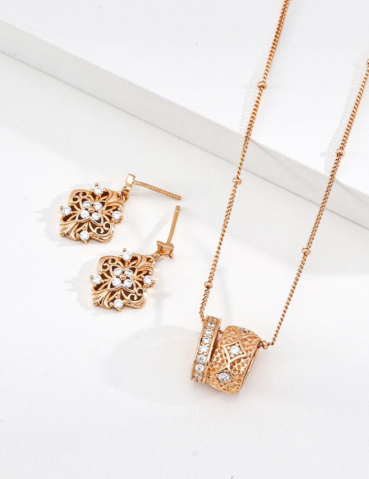 S925 Silver Willow Leaf CZ Earrings | "Wealth & Prosperity" Lucky Earrings
