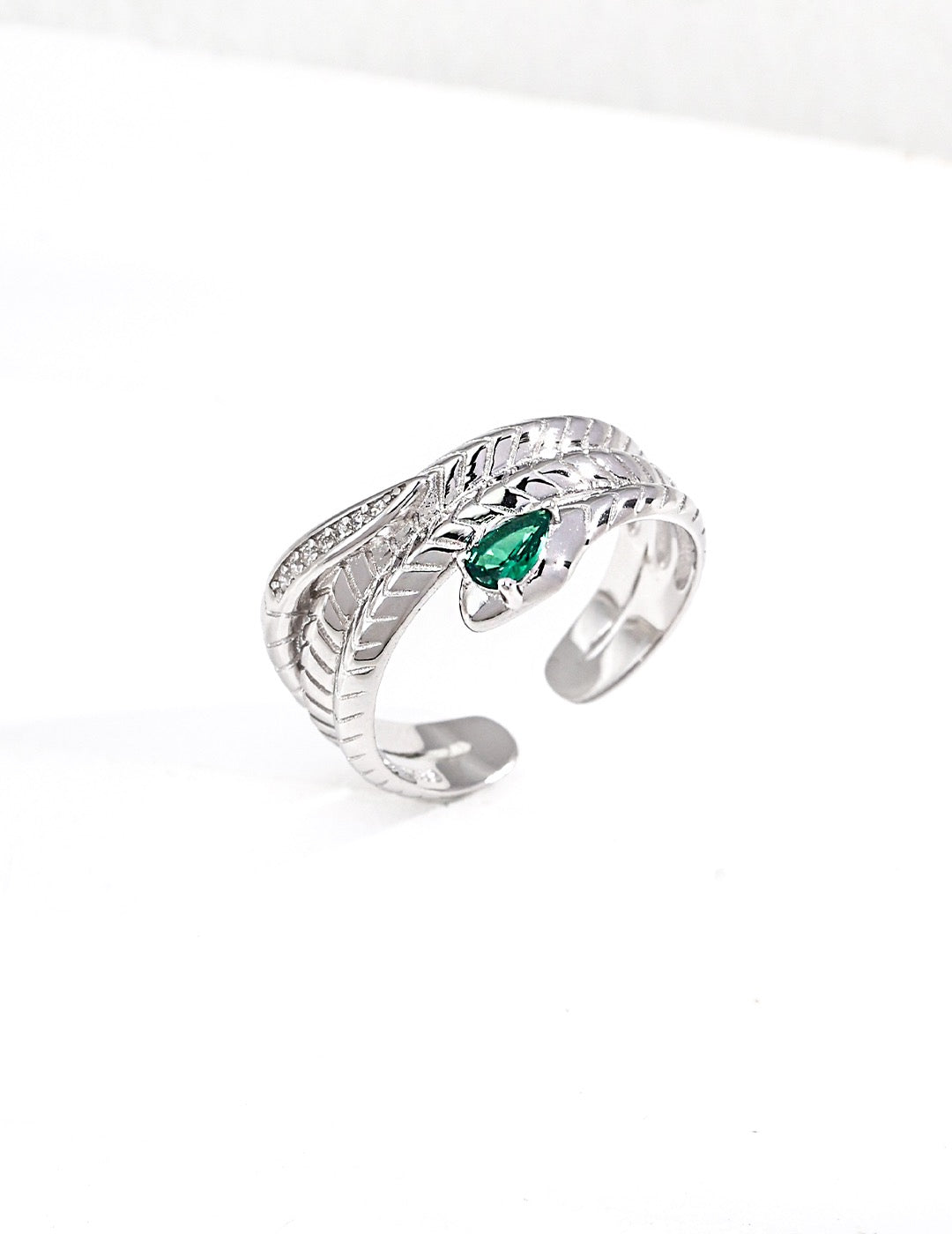 S925 silver snake serpentine design silver ring