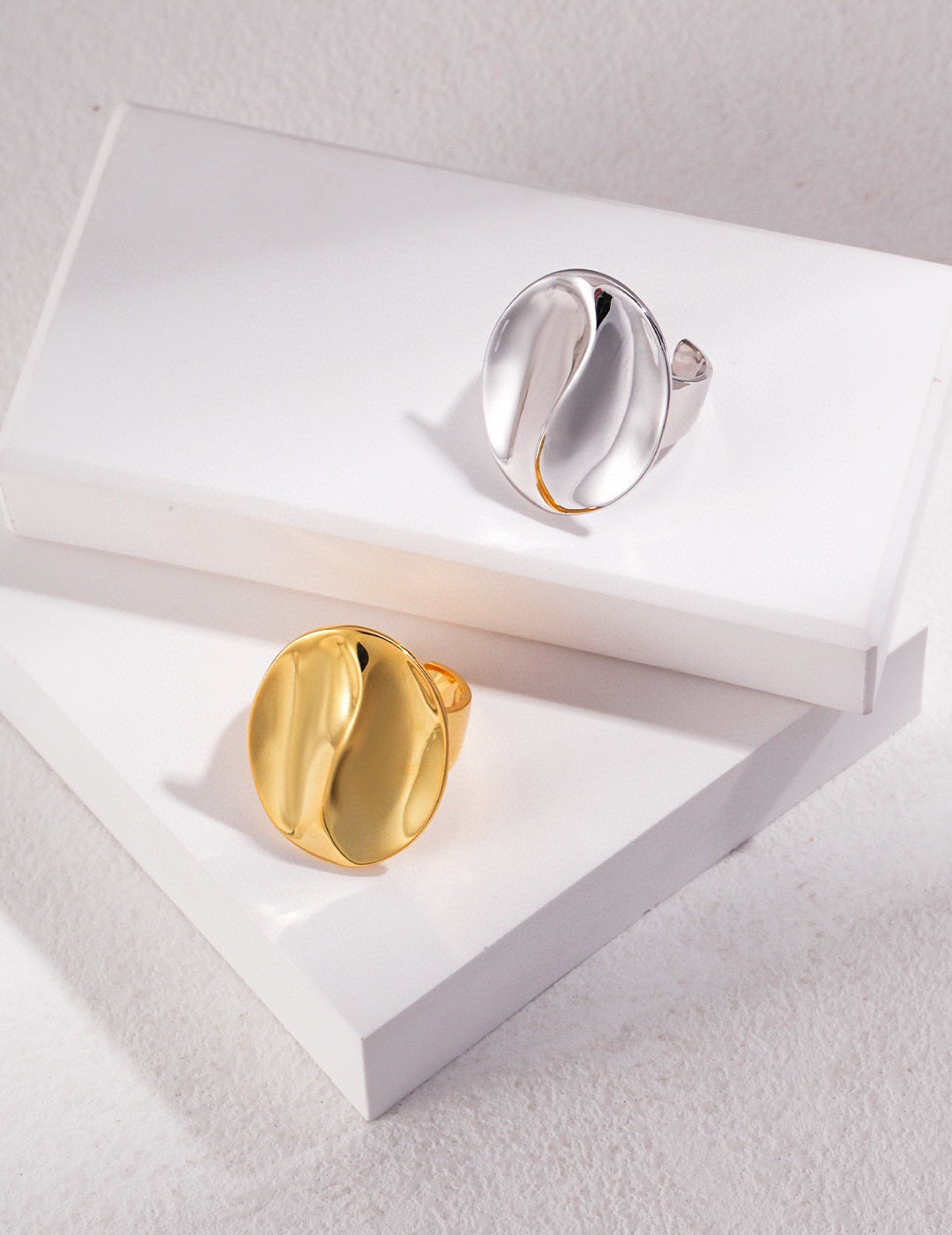 2026 New S925 Silver Wide Band Plain Ring | Minimalist Metallic Finish