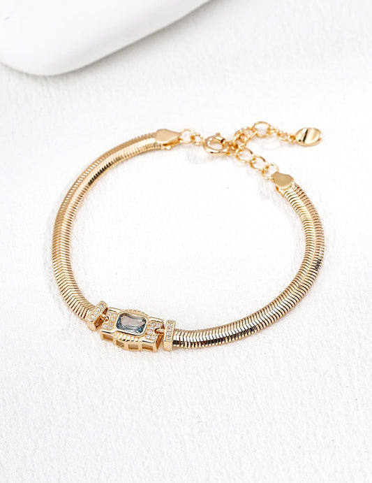 Designer Zircon Bracelet - S925 Silver High Jewelry Craftsmanship 16cm+3cm Extender